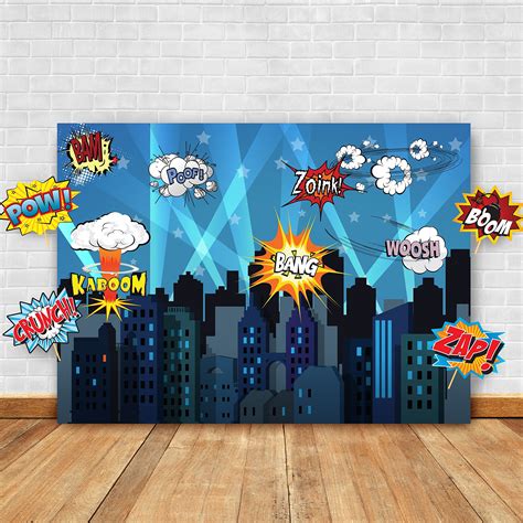 Superhero Cityscape Photography Backdrop and Studio Props DIY Kit. Great as | eBay