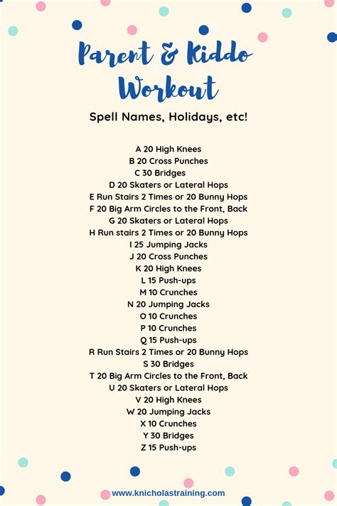 Indoor Workout You Can Do With Your Kids — Karen Nicholas Training