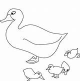 Mother Goose And Goslings sketch template