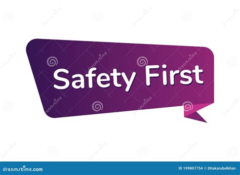 Safety First Image Vector, Safety First Banner Design Stock Vector ...