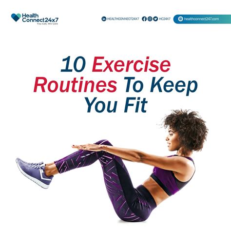 Regular exercise routines to keep you fit, healthy, and productive