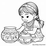 Pottery Coloring Pages  Free & Printable sketch template
