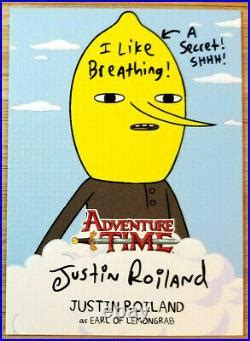 Cryptozoic Adventure Time Auto Card #a1 Justin Roiland As Lemongrab Inscribed | Signed Inscribed ...