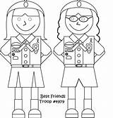 Girl Scout Promise Coloring sketch template