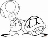 Toad With Green Shell coloring Page  Free Printable Coloring Pages sketch template