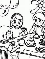 Coloring Pages Birthday Party  Home sketch template