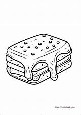 Ice Cream Sandwich Coloring Page  2 Free Sheets 2024 sketch template