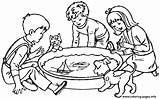 Children Playing Coloring Pages sketch template