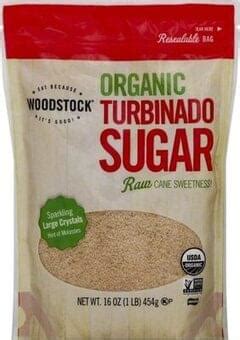 Woodstock Organic Turbinado Sugar - 16 oz, Nutrition Information | Innit