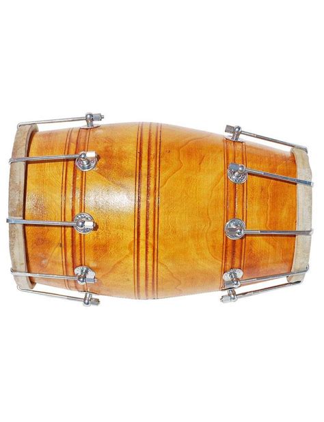 Dholak Drum, Bolt Tuned, Hand Made, Mango Wood, Special Skin, Natural Colour, Gig Bag, Tuning ...