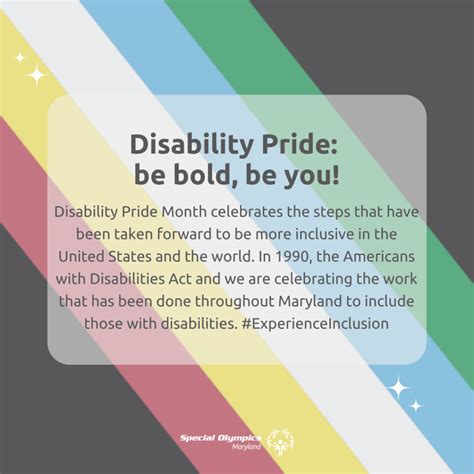 Disability Pride Month - SOMD Virtual MOVEment