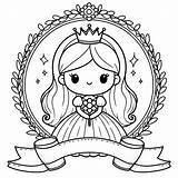 Cute Princess Image coloring Page  Download Print Or Color Online For sketch template