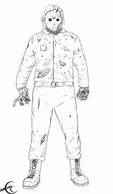 Coloring Pages Of Jason Voorhees sketch template
