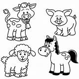 Coloring Pages Printable Farm Animals sketch template