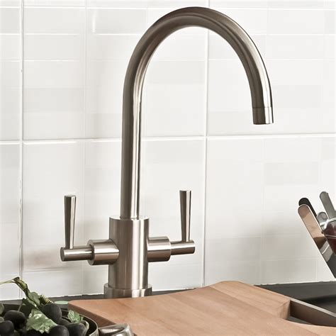 Paris Brushed Steel Kitchen Sink Mixer Tap [] - £99 : FindTaps, Online Shopping for Taps