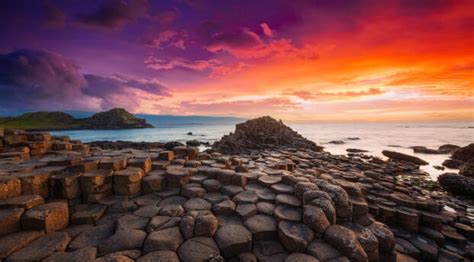 The Giant's Causeway Northern Ireland HD Sunset Wallpaper, HD Nature 4K Wallpapers, Images and ...