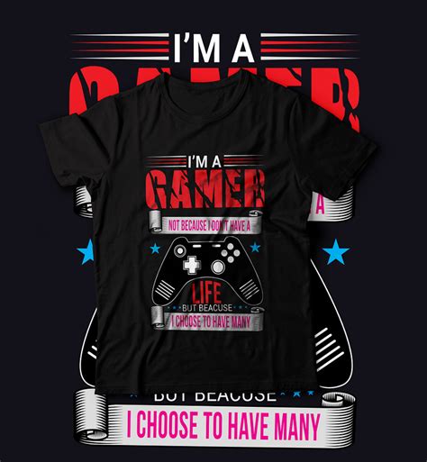 Gaming T-shirt Design, Custom t-shirt design by Md Mehedi Hasan on Dribbble