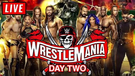 🔴 WWE Wrestlemania 37 Live Stream Day 2 - Full Show Watch Along ...