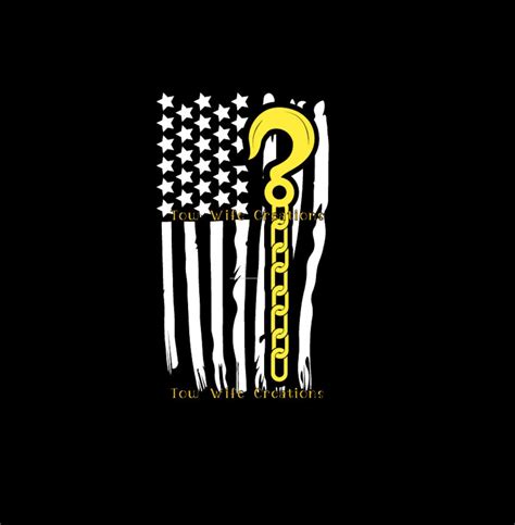 Thin Yellow Line Flag Tow Truck Driver Decal Distressed Thin - Etsy