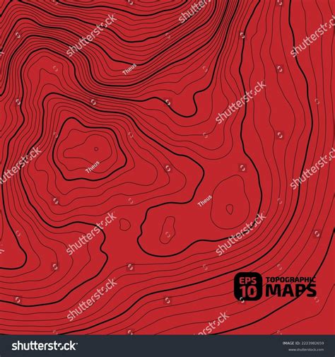 Stylized Height Topographic Map Contour Lines Stock Vector (Royalty Free) 2223982659 | Shutterstock