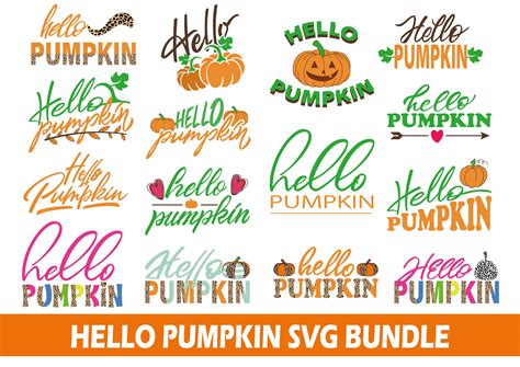 Hello Pumkin SVG Bundle - svgfile.co ♥︎ © 2019-2025