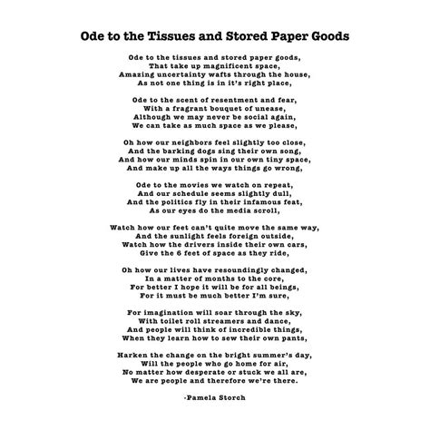 Ode to the Tissues and Stored Paper Goods Poem Digital Art by Pamela ...