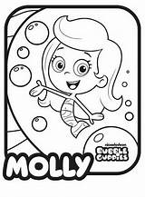Bubble Guppies Molly Coloring Pages sketch template