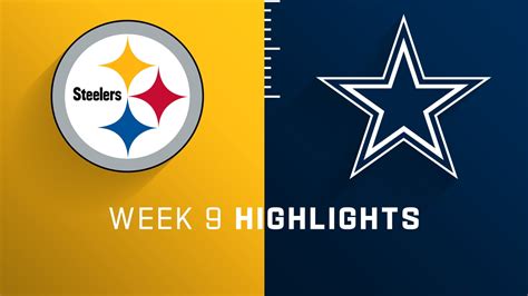 Watch highlights from the Week 9 matchup between the Pittsburgh Steelers and the Dallas Cowboys.