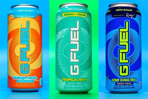 Four more G Fuel energy drinks now available including Sour Chug Rug