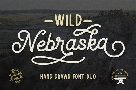 Wild Nebraska, a Script Font by Larin Type Co.