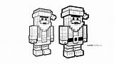 Minecraft Santa Coloring Page  Free Unique Printable Pages sketch template