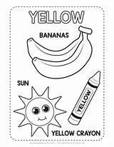 Yellow Coloring Sheets sketch template