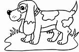 Cute Basset Hound Coloring Page  Free Printable Pages For Kids sketch template