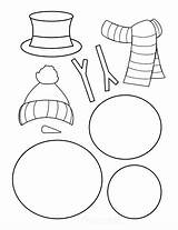Snowman Hat And Arms Template Free Printable sketch template