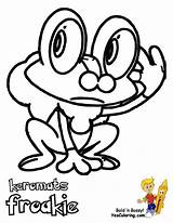 Pokemon Coloring Pages Froakie  BubaKidscom sketch template