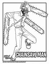 Chainsaw Coloring Page Free Pages sketch template