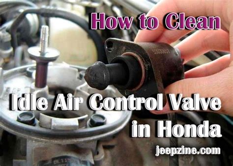 Cleaning the Idle Air Control Valve on Your Honda