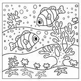 Vector Sea Life coloring Page For Kids And Adult Illustration Art  sketch template