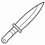 Knife coloring Page Outline Book Line Art Drawing  sketch template