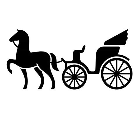 Horse And Cart Clipart Template