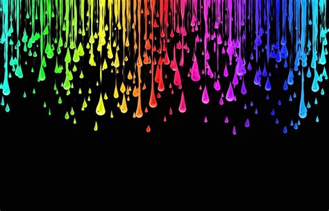 Black and multicolored water drop painting, abstract, red HD wallpaper ...