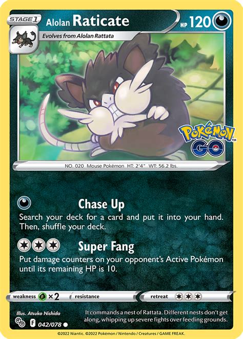 Alolan Raticate Pokemon Go Pokemon Card | Pikawiz