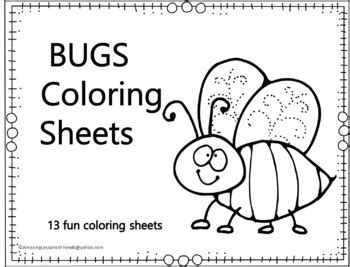 Bugs Coloring Pages Preschool