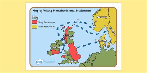 Viking Invasion Map - Vikings, England, invasion, invasion map