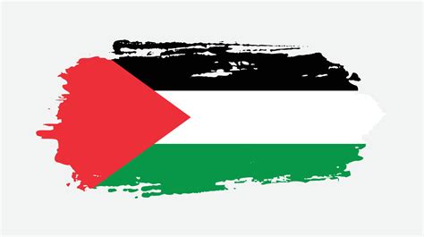 New hand paint Palestine abstract flag vector 12820101 Vector Art at ...