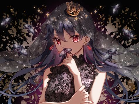 Wallpaper glitter, beautiful, anime girl, original desktop wallpaper, hd image, picture ...