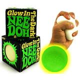 Schylling Glow in The Dark NeeDoh (Groovy Glowing Glob) Squishy, Squeezy, Stretchy Stress Balls ...