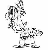 Master Detective Coloring Pages  Learny Kids sketch template