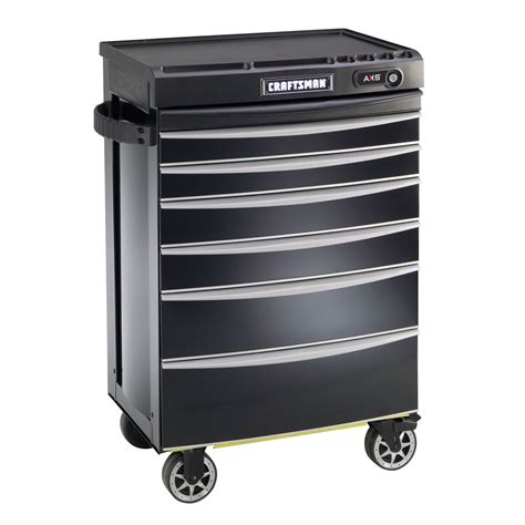 Craftsman AXS 27" 6-Drawer Roll-Away Tool Chest - Black Pearl | Shop ...