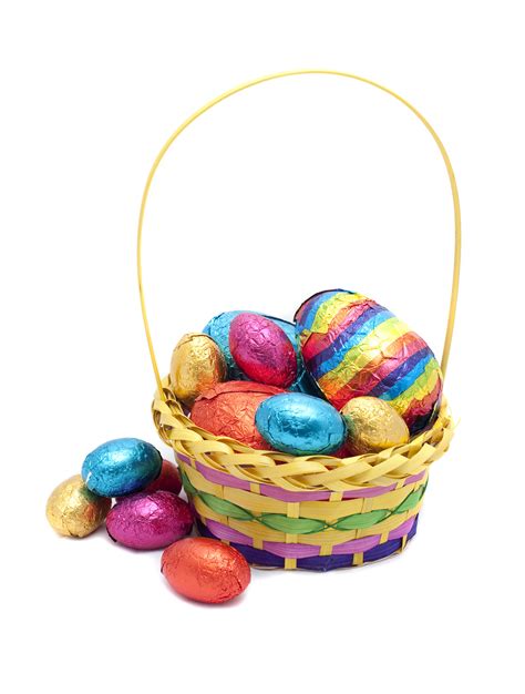 Basket of Easter Eggs Creative Commons Stock Image